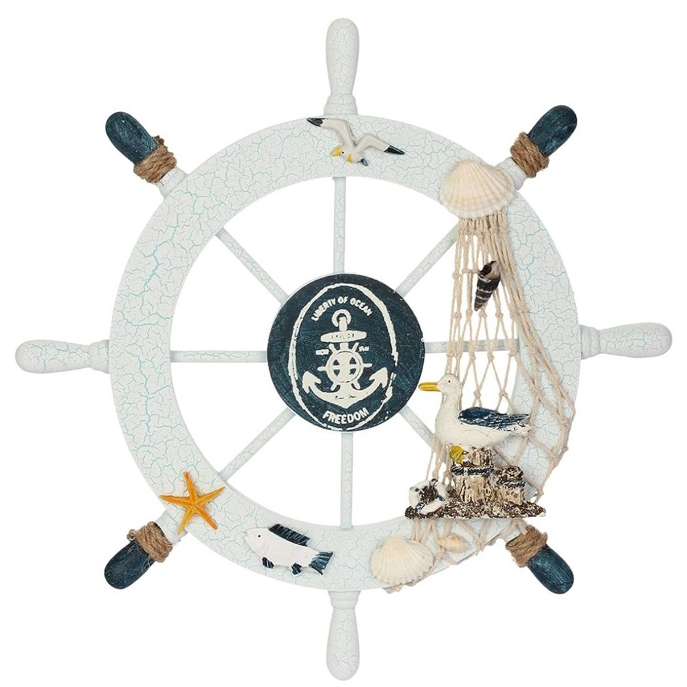 Nautical Ship Wheel Decor‎ 11 inches